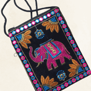 Elephant Passport Size Bag Pink