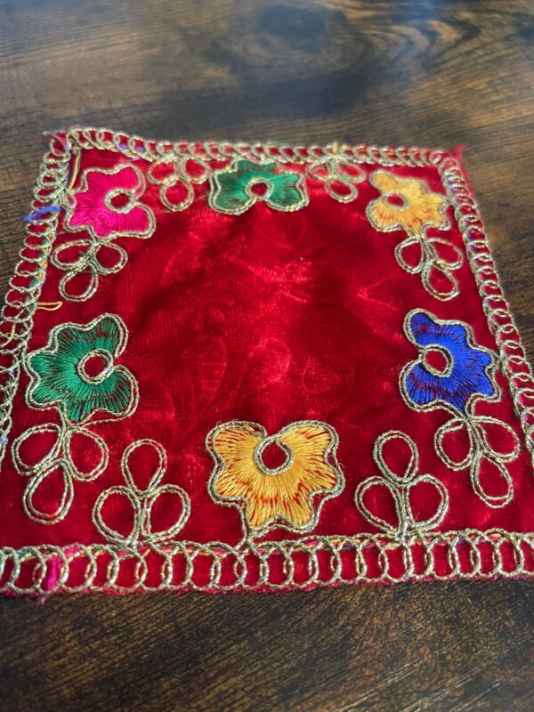 Traditional Embroidered Puja Cloth